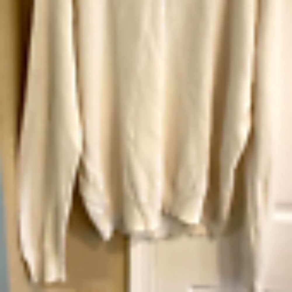 Knightsbridge Sweater Mens XL Collared Long Sleeve 100% Acrylic Ivory - Picture 4 of 5